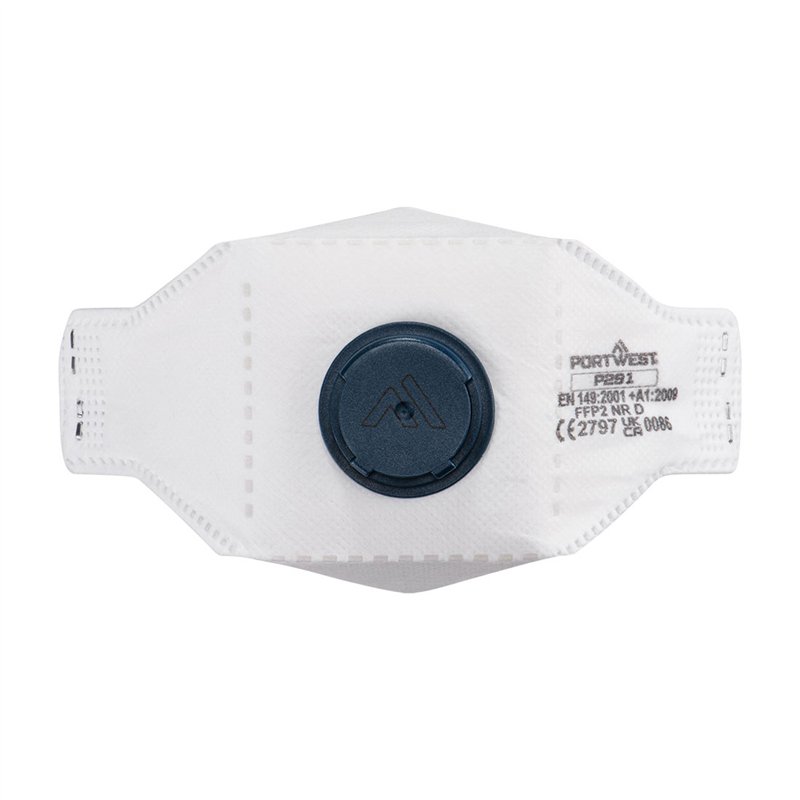 Masque pliable à plat EAGLE FFP2 à valve Dolomite (Pk10)
