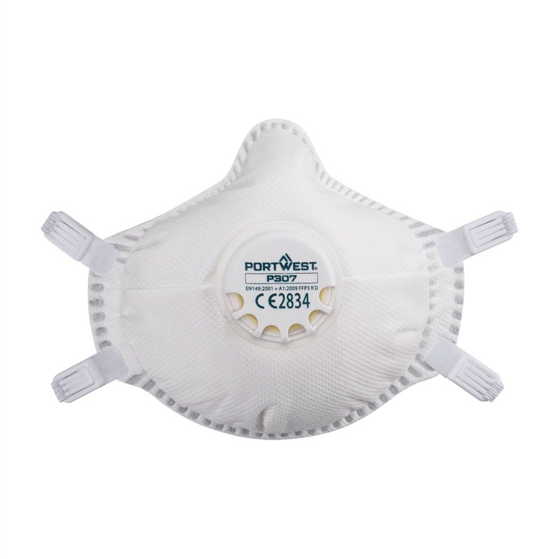 Masque FFP3 Ultimate réutilisable avec valve (Paquet de 5 pièces)