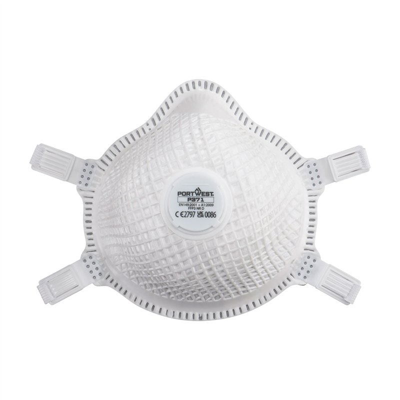ERGONET FFP3 Masque respiratoire à valve en dolomite (Pk5)