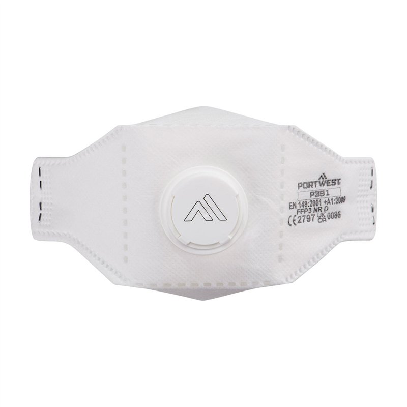 Masque EAGLE pliable FFP3 Dolomite avec valve (Pk10)