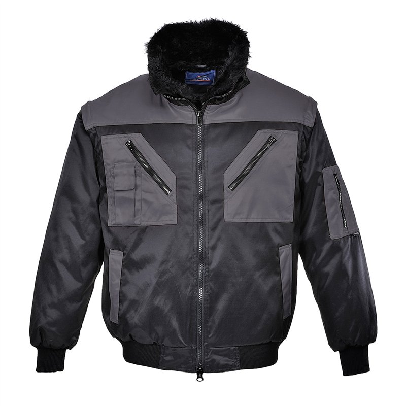 Blouson pilote bicolore