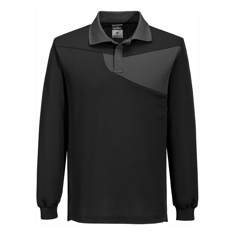 Polo coton majoritaire manches longues PW2