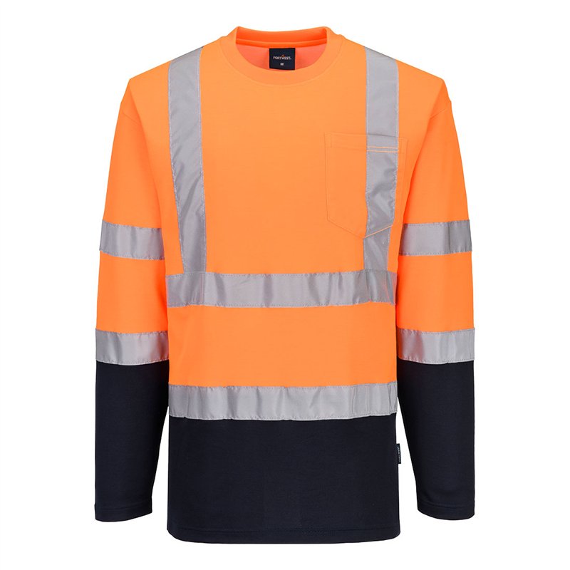 T-Shirt Coton Comfort bicolore manches longues