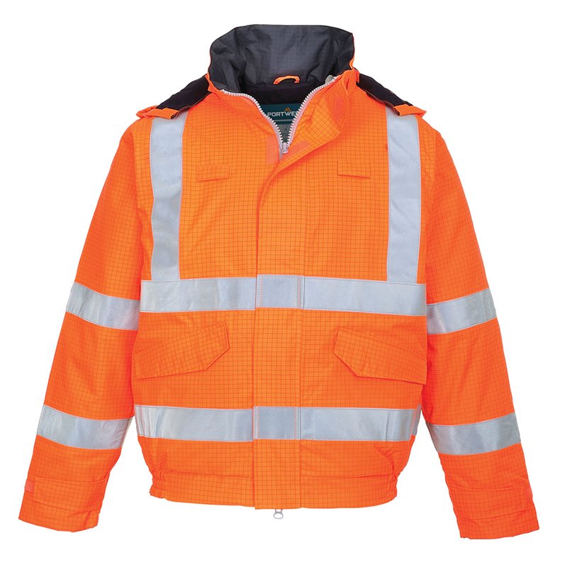 Blouson pilote HV Pluie Bizflame antistatique et flamme retardant