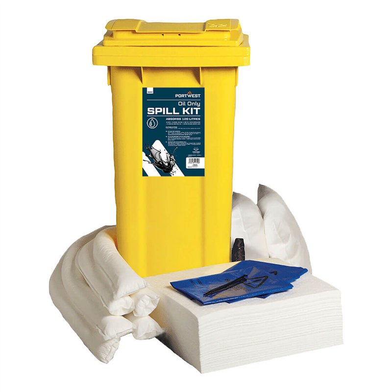 kit absorbants 120 litres pour hydrocarbures uniquement