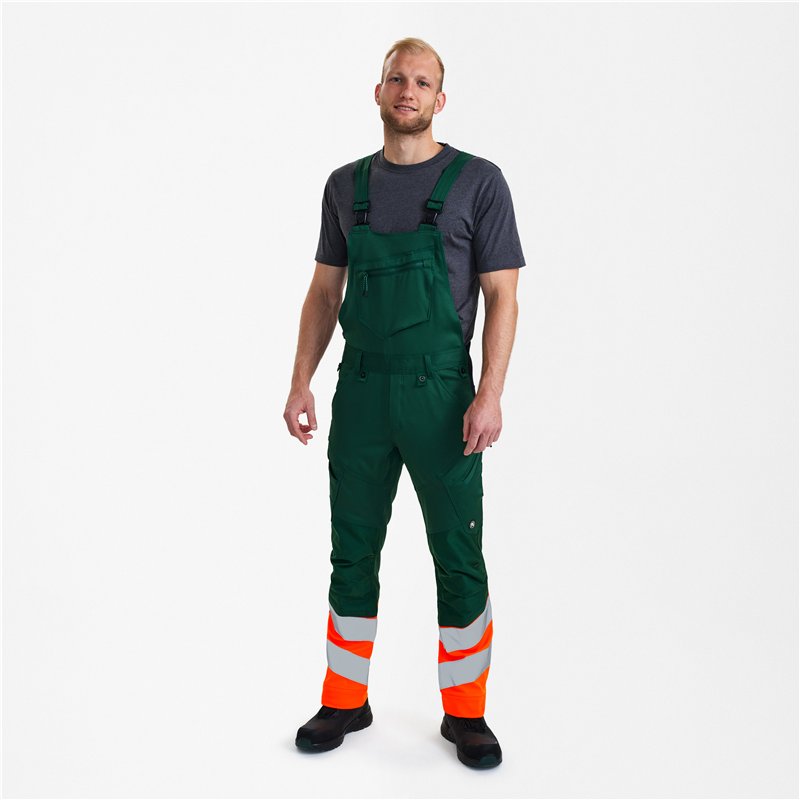 Cotte à Bretelles Safety avec Tissu Extensible dans 2 Sens