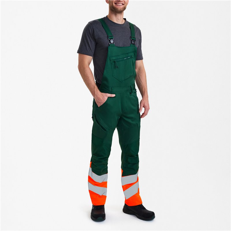 Cotte à Bretelles Safety avec Tissu Extensible dans 2 Sens