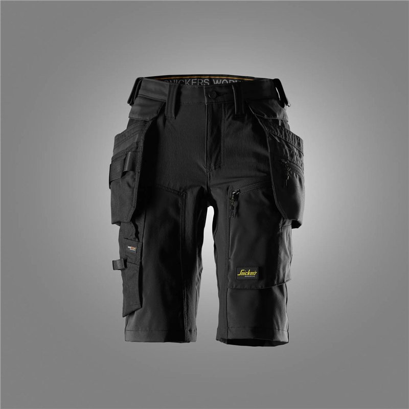 Snickers Short pour Femme en Tissu Extensible avec Poches Holster Détachables