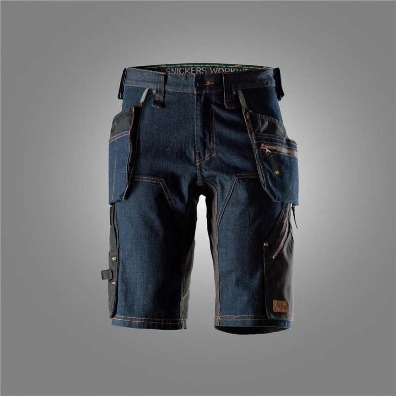 Snickers Short en Denim avec Poches Holster
