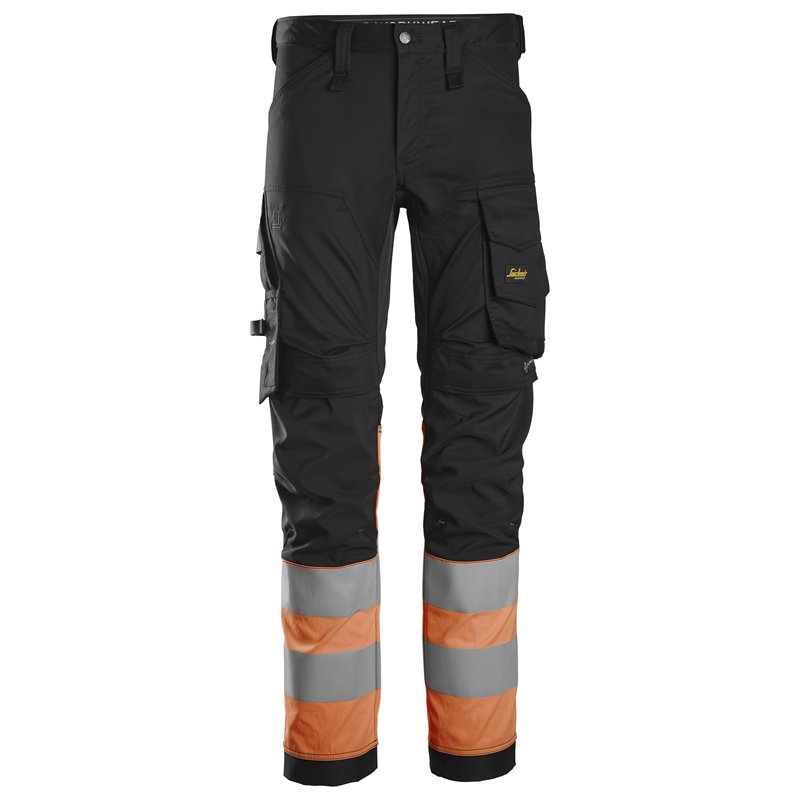 Snickers Pantalon en Tissu Extensible Haute Visibilité, Classe 1