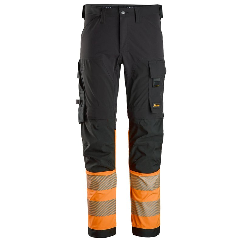 Snickers Pantalon en Tissu Extensible 4 Directions, Haute Visibilité, Classe 1