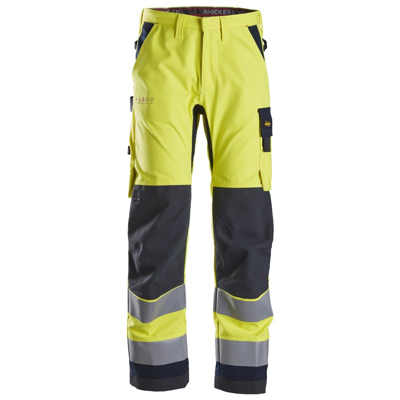 Snickers ProtecWork, Pantalon de Travail, Haute Visibilité, Classe 2