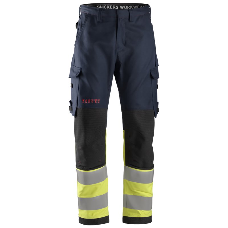 Snickers ProtecWork, Pantalon de Travail, Haute Visibilité, Classe 1