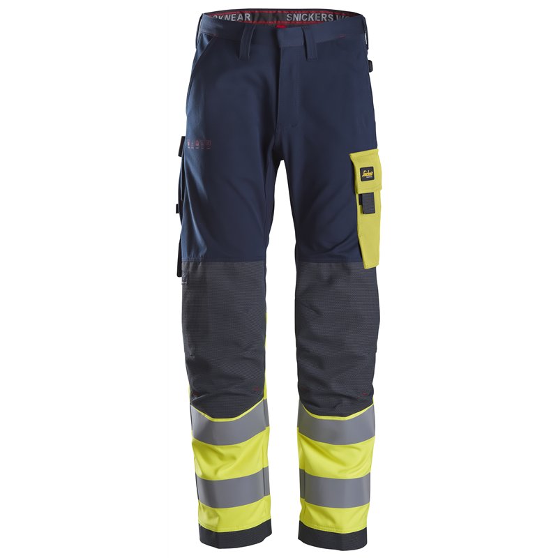 Snickers ProtecWork, Pantalon de Travail, Haute Visibilité, Classe 1