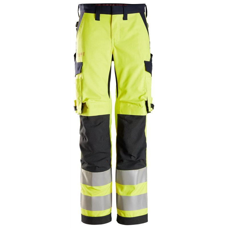 Snickers ProtecWork, Pantalon pour Femme, Haute Visibilité, Classe 2